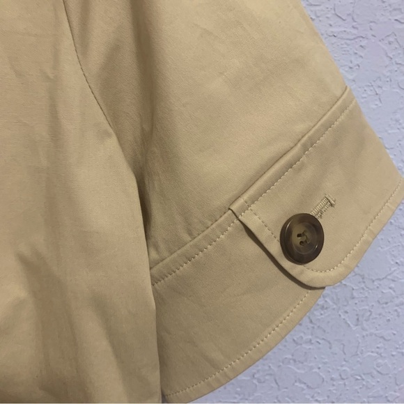 Pendleton Khaki Button Up Short Sleeve Shift Dress Plus Size - Picture 6 of 7